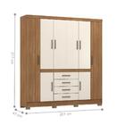 Roupeiro Casal 8 Portas Jaen Amendola Off-white