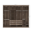 Roupeiro Casal 8 Portas Natália Castanha Off White