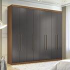 Roupeiro Casal 8 Portas Thaysa Jatobá Grafite