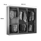 Roupeiro Casal Closet Light Premium Moderna