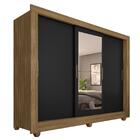 Roupeiro Casal Com Espelho 3 Portas De Correr Estela Boreal/p