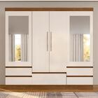 Roupeiro Casal Com Espelho 4 Portas Camilla Freijó/off Premiu