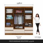 Roupeiro Casal Com Espelho 4 Portas Camilla Freijó/off Premiu