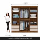 Roupeiro Casal Espelho 6 Portas Alane Freijó/off Premium - M