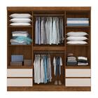 Roupeiro Casal Espelho 6 Portas Alane Freijó/off Premium - M