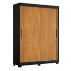 Roupeiro Casal Finn Carvalho Preto Portas Flex