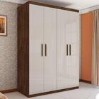 Roupeiro Casal Flórida Quatro Portas Malbec Off White