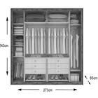 Roupeiro Casal Reali 6 Portas E 6 Gavetas Em Mdf Lopas