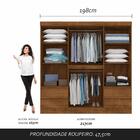 Roupeiro Casal Ripado 6 Portas Alane Freijó - Móveis Arapongas