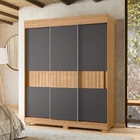 Roupeiro Casal Simon 3 Portas Flex Nature Branco Titanium