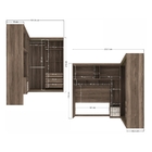 Roupeiro Casal Stones Castanha Off White