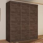 Roupeiro Casal Três Portas Correr Veneza Chocolate