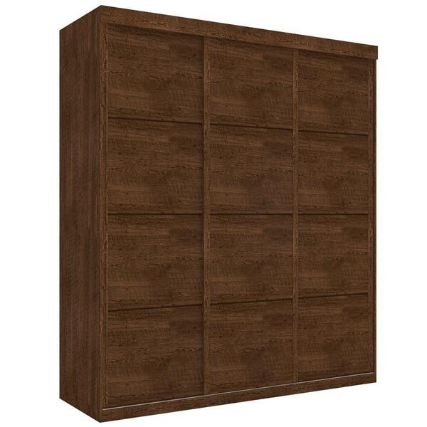 Roupeiro Casal Três Portas Correr Veneza Malbec