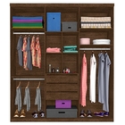 Roupeiro Casal Três Portas Correr Veneza Malbec Off White