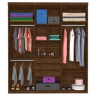 Roupeiro Casal Três Portas Correr Veneza Malbec Off White