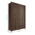 Roupeiro Celtic Jacaranda 4 Portas