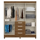 Roupeiro Citrus Castanho Wood Avelã Wood