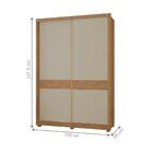 Roupeiro City Cedro Linho 2 Portas