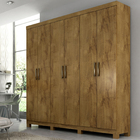 Roupeiro Clara 6 Portas Flex - 100% MDF - Com Divisão Giratór