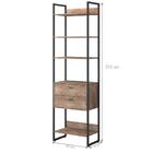 Roupeiro Cloe Com Gavetas Castanho Preto