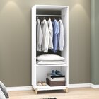 Roupeiro Closet 1 Nicho 1 Cabideiro 70cm Legno Movelbento Bra