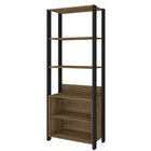 Roupeiro Closet Aberto 2 Nichos E Prateleiras Maceió Mel/preto