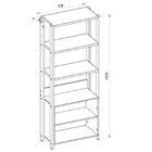 Roupeiro Closet Aberto 2 Nichos E Prateleiras Maceió Mel/preto