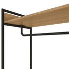 Roupeiro Closet Estilo Industrial Li028 Freijo Preto Kappesbe