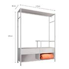 Roupeiro Closet Modulado Barcelona Artefamol Branco