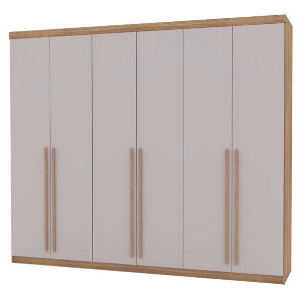 Roupeiro Com 3 Gavetas E 6 Portas Madrid Nature Fendi