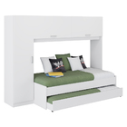 Roupeiro Com Bicama Multimóveis Para Colchão 190cm X 90cm Bra