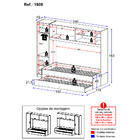 Roupeiro Com Bicama Multimóveis Para Colchão 190cm X 90cm Bra