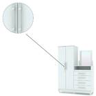 Roupeiro Com Cômoda Infantil Lari 2 Portas 4 Gavetas Branco C