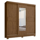 Roupeiro Com Espelho Nilo Castanho Wood