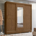 Roupeiro Com Espelho Nilo Castanho Wood