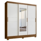 Roupeiro Com Espelho Nilo Naturale/branco