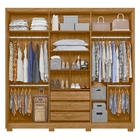 Roupeiro Com Espelho Osiris Freijó/off White