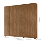 Roupeiro Com Espelho Osiris Naturale