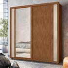 Roupeiro Com Porta E Espelho Theo Avelã/fendi Metalic