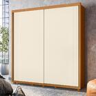 Roupeiro Com Porta E Espelho Theo Carvalho Grife/off White