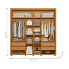 Roupeiro Com Porta E Espelho Theo Carvalho Grife/off White