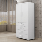 Roupeiro Conjugado 2 Portas 4 Gavetas New Maia Benetil Branco