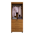 Roupeiro Conjugado 2 Portas 4 Gavetas New Maia Benetil Cinamo