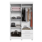 Roupeiro Copacabana New 4 Portas 2 Gavetas Benetil Branco