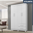 Roupeiro Copacabana New 4 Portas 2 Gavetas Benetil Branco