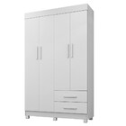 Roupeiro Copacabana New 4 Portas 2 Gavetas Benetil Branco