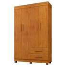 Roupeiro Copacabana New 4 Portas 2 Gavetas Benetil Cinamomo