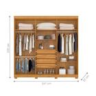 Roupeiro Creta Carvalho Grife/off White