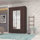 Roupeiro Croatia 4 Portas Com Espelho Imbuia