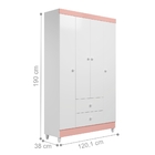 Roupeiro Crouch Rosê Branco